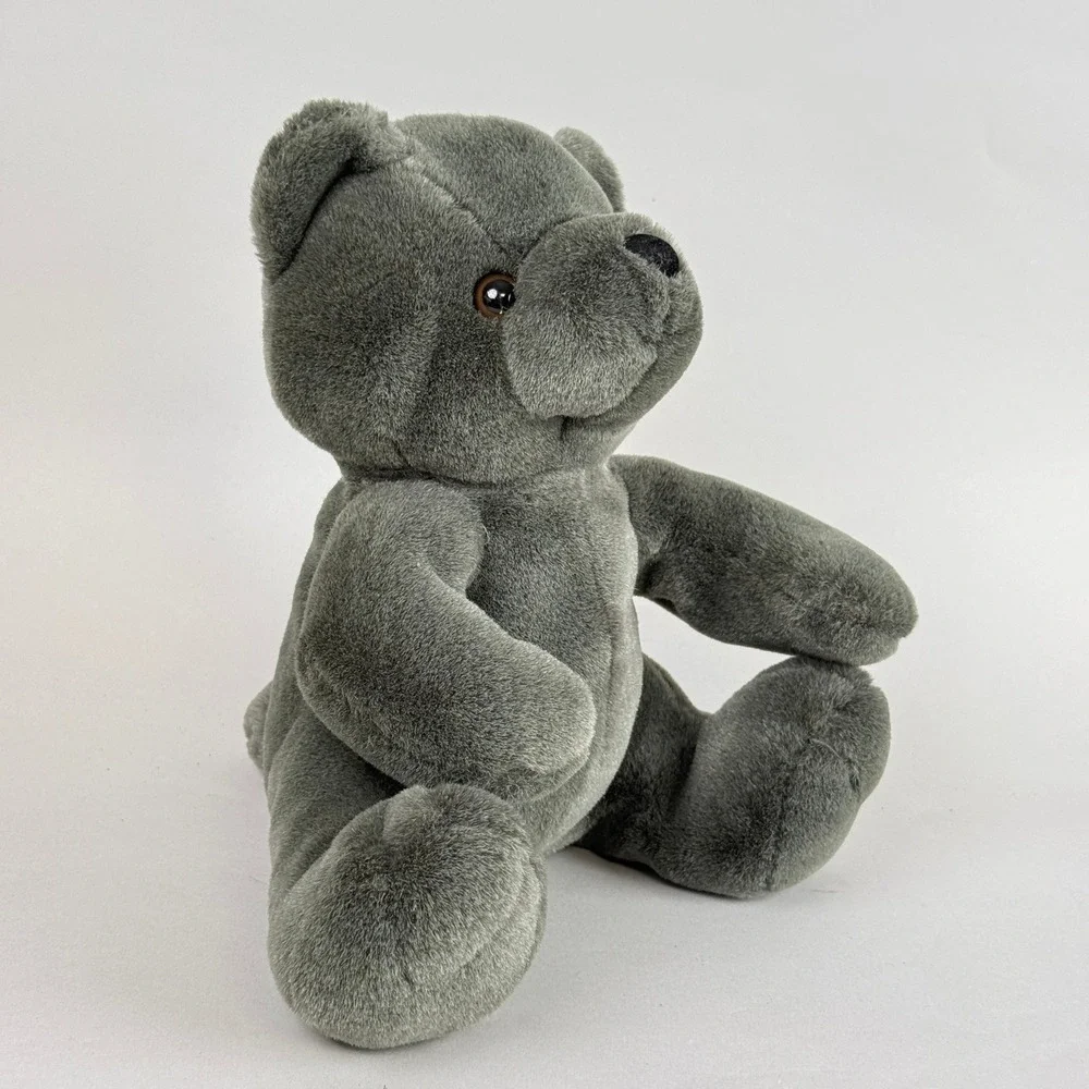 Kellytoy Teddy Bear Toy Gray Plush Stuffed Animal 10 Inch